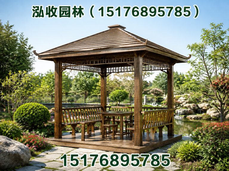 黄冈防腐木凉亭展示图